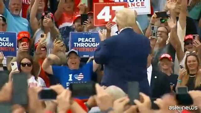 Primo comizio all'aperto per Trump dopo l'attentato