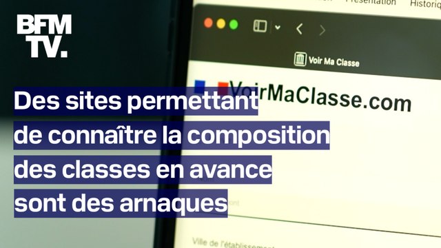 Voir ma classe : des sites malveillants font croire aux élèves qu'il est possible de connaître la composition des classes avant la rentrée