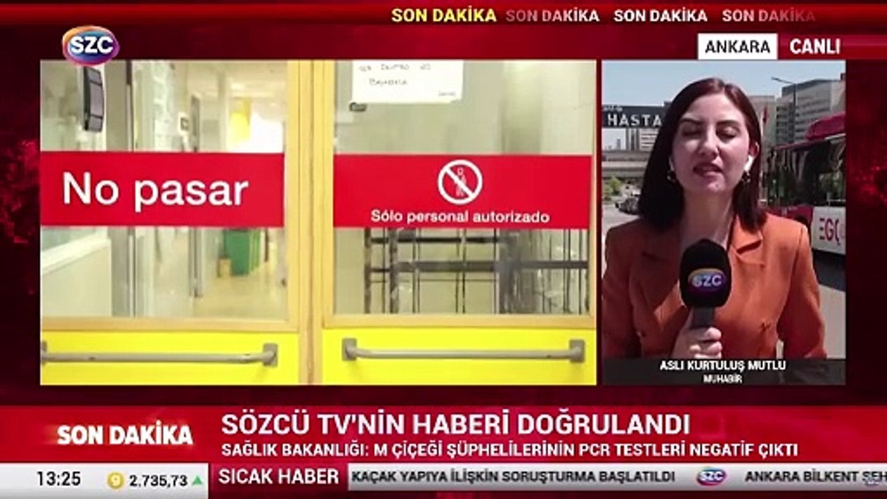 SÖZCÜ TV'nin haberi doğrulandı! Sağlık Bakanlığı: M Çiçeği şüphelilerinin testleri negatif çıktı.
