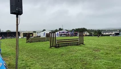 Impressive horse jumping in the main ring of Holsworthy Show 2024