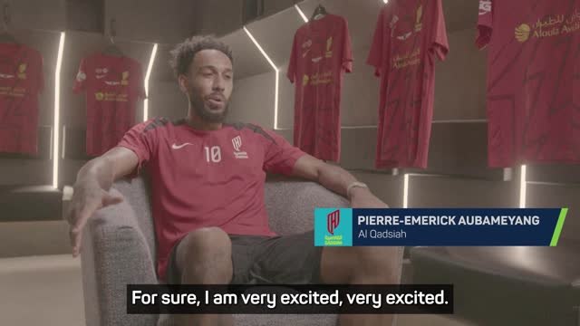 Aubameyang excited to 'battle' with Ronaldo and Mane in Saudi Arabia