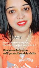 Never Depend On Anyone. Work Hard & Be Independent