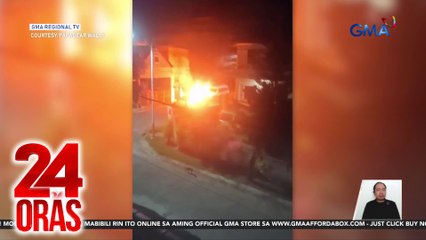E-bike, nagliyab dahil sa overcharged na baterya; SUV at motorsiklo, nadamay | 24 Oras