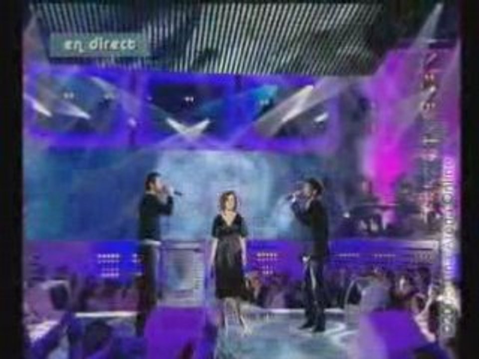 Gregory Lemarchal, Patrick Fiori et Tina Arena