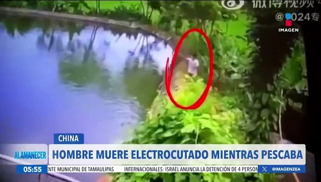 Hombre muere electrocutado mientras pescaba