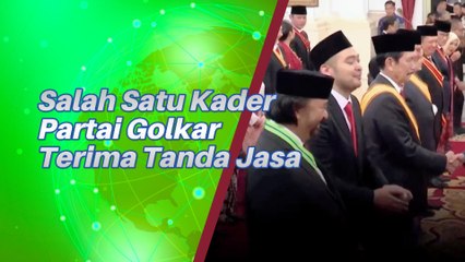 Salah Satu Kader Partai Golkar Terima Bintang Tanda Jasa Dari Negara