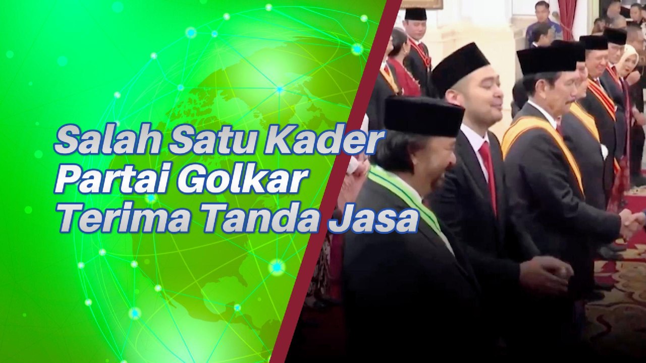 Salah Satu Kader Partai Golkar Terima Bintang Tanda Jasa Dari Negara