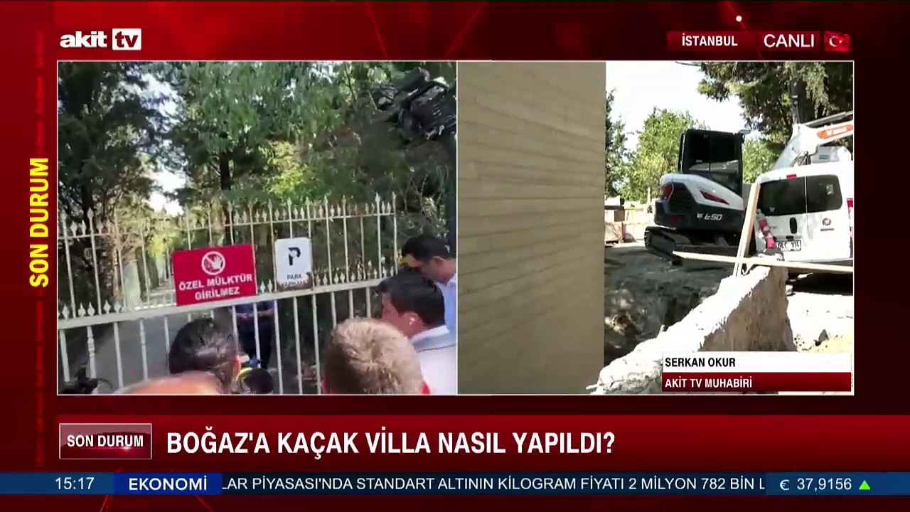 Bakanlık Boğaz'daki inşaatı durdurdu
