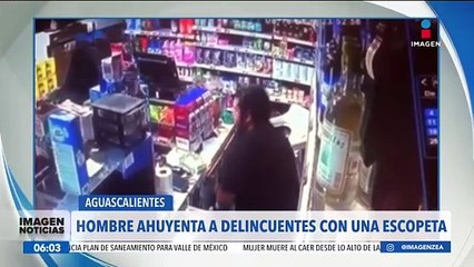 Hombre ahuyenta a delincuentes con una escopeta