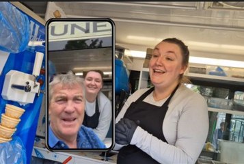 Bradley Walsh made a gushing video tribute to Sheffield ice cream van firm Cuneo's