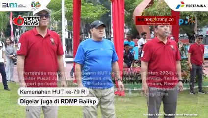 Perwira Pertamina Menyemarakkan Peringatan HUT RI