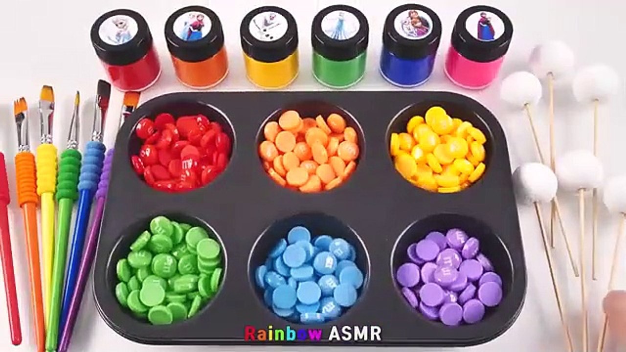 Satisfying Video l How to make Rainbow Lollipop Candy and Glossy Balls into Playdoh Cutting ASMR
