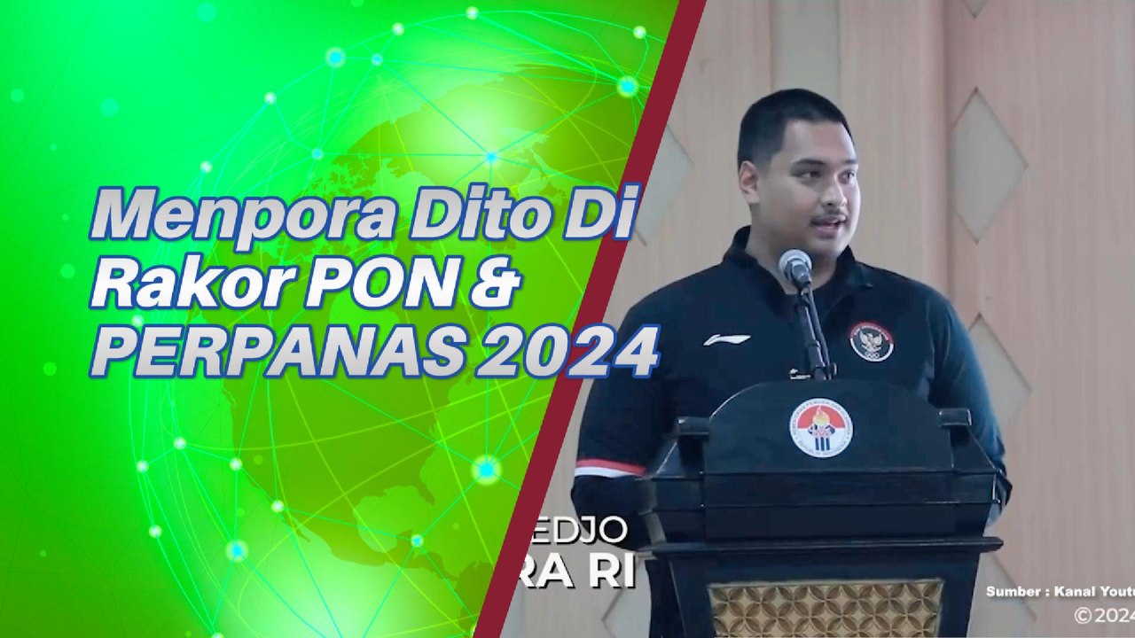 Menpora Dito Saat Di Rakor PON & PERPANAS 2024