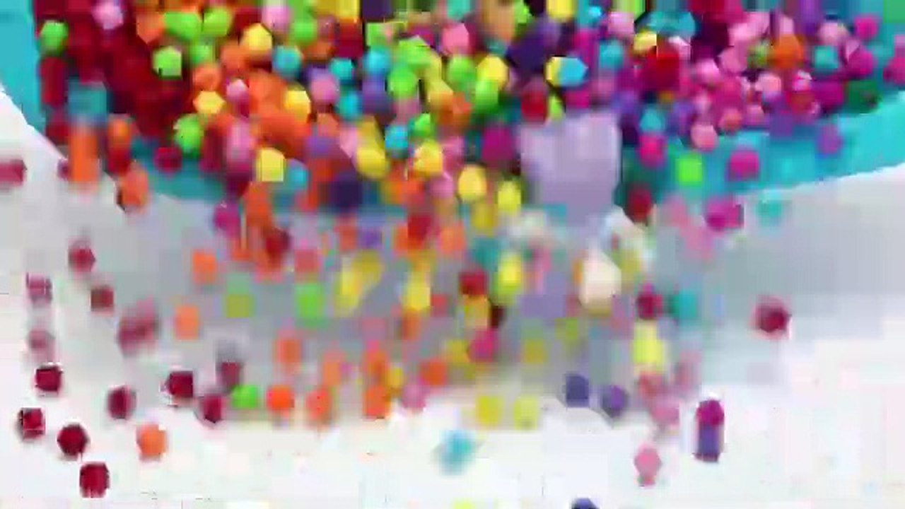 Kids ASMR video ,mixing candy with making ranbow tub