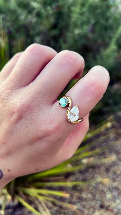 Celeste Cremation Ring