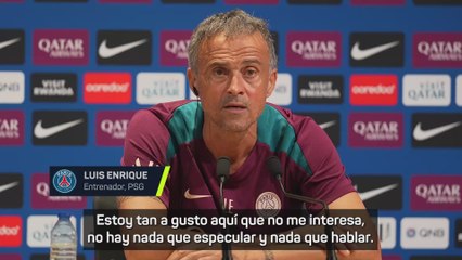 Luis Enrique, de nuevo enfadado ante una pregunta sobre Mbappé