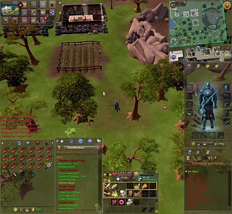 RS3, Walk animation and idle changed to legacy one when doing a quest