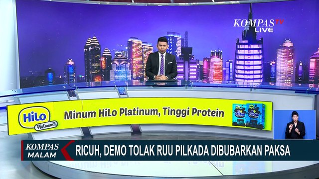 Unjuk Rasa Mahasiswa Tolak Revisi UU Pilkada di Bandung Berujung Ricuh