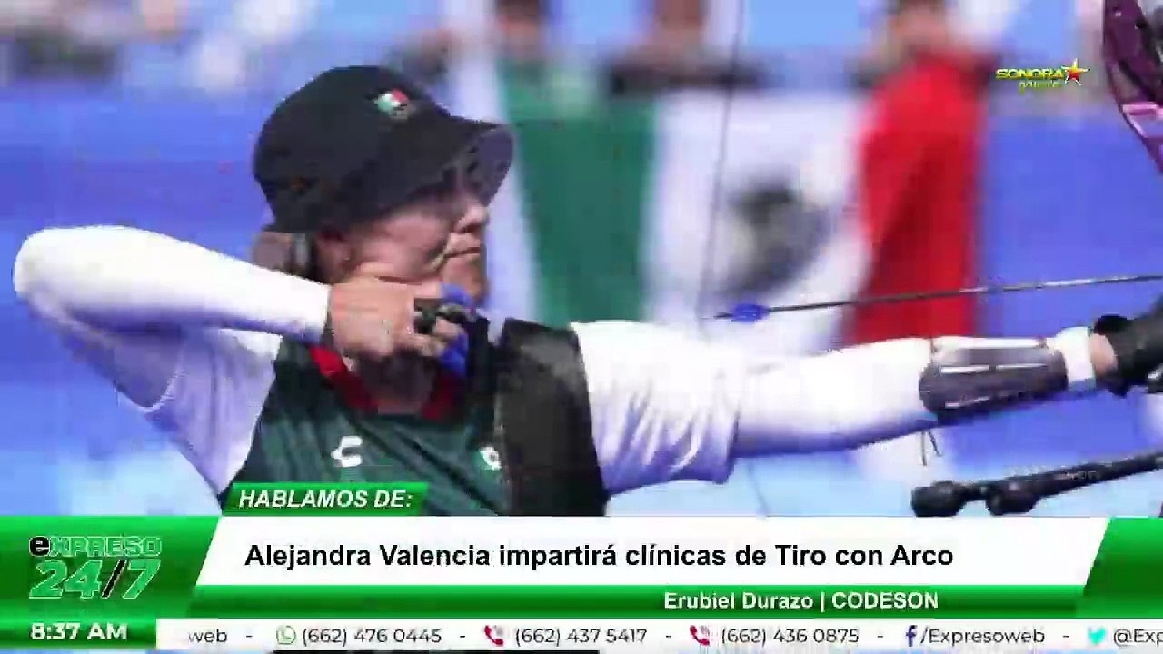 Alejandra Valencia comandará academia de tiro con arco en Hermosillo