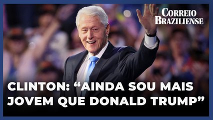Clinton defende Kamala e ironiza idade de Trump: 'ainda sou mais jovem'