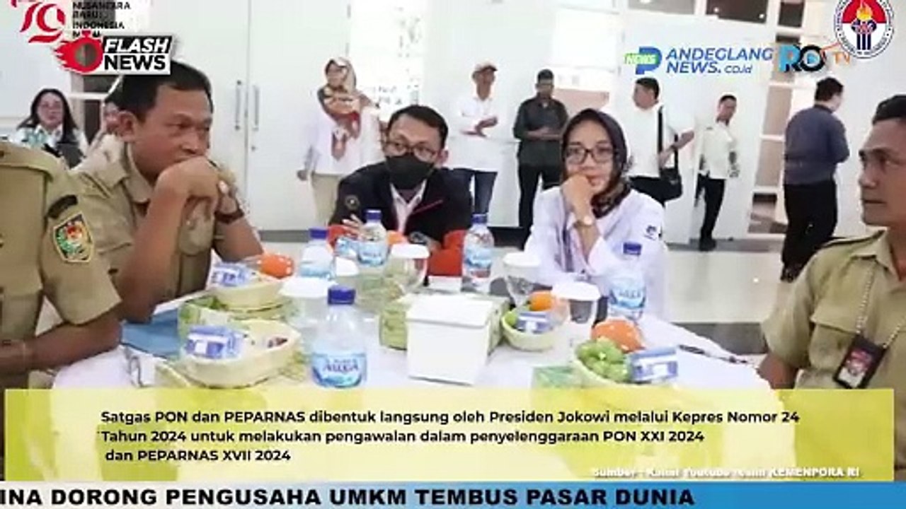 MENPORA DITO HADIRI RAPAT KOORDINASI SATGAS PON DAN PEPARNAS TAHUN 2024
