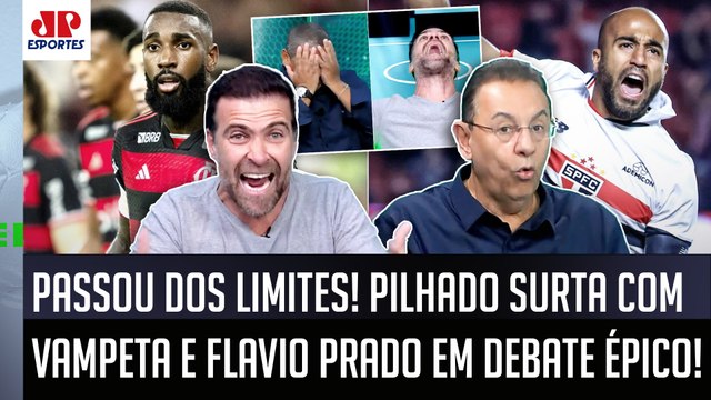 ÉPICO!!! VOCÊS SÃO UNS ANIMAIS!!!! O Flamengo e o São Paulo... Pilhado SURTA com Vampeta e Flavio!