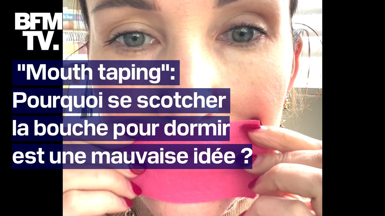 "Mouth taping": se scotcher la bouche avant de se coucher n'aide pas à mieux dormir