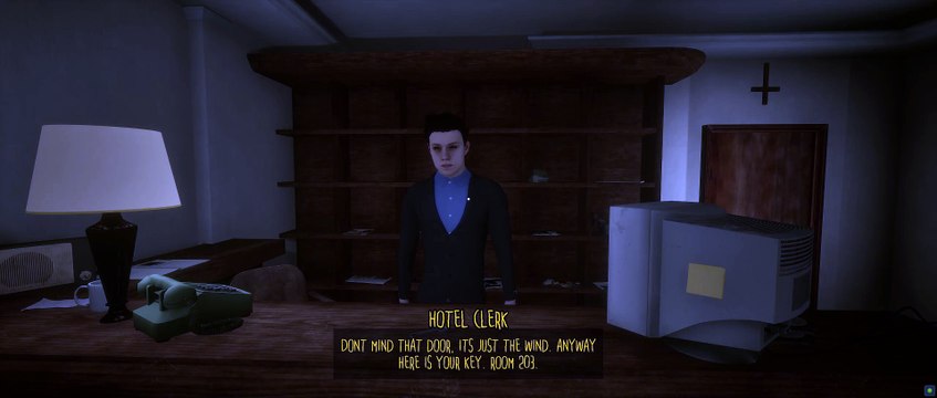 Room 202 - Playthrough (short indie horror game)