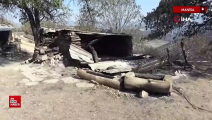 Manisa'da yangın mağduru: Canımızı zor kurtardık