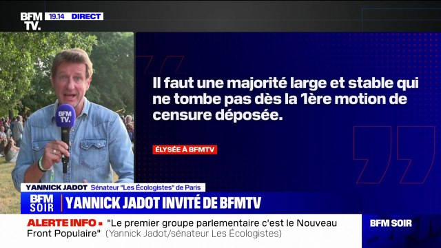 Yannick Jadot (Les Écologistes): Emmanuel Macron doit assumer le score et une cohabitation
