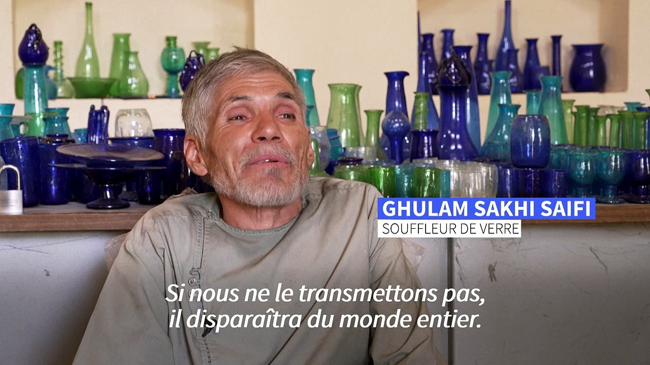 Saifi, l'un des derniers souffleurs de verre d'Afghanistan