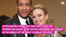 'Sad' T.J. Holmes Texted Amy Robach at 3AM About J. Lo and Ben's Split