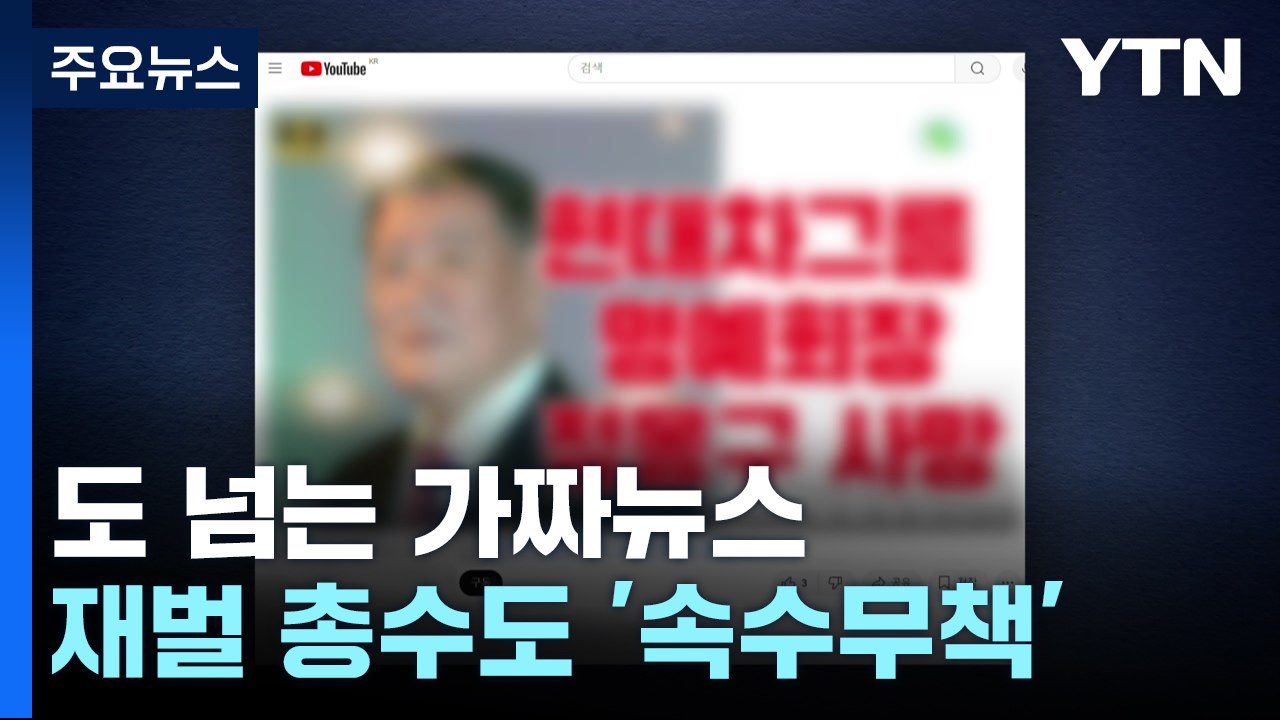 가짜뉴스에 재벌 총수도 당했다...막을 방법 없나? / YTN