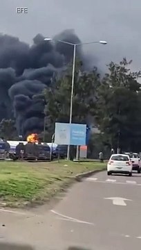Se incendia una refinería de YPF en las afueras de la capital provincial
