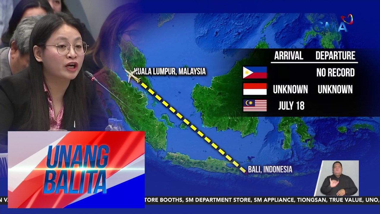 Intel report – Alice Guo, nanggaling sa Bali, Indonesia bago nag-Malaysia at Singapore; bumalik sa Indonesia noong Aug. 18 | Unang Balita