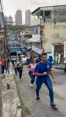 VÍDEO: Carro de som de Bruno Reis passa "perrengue" ao subir ladeira em evento; assista