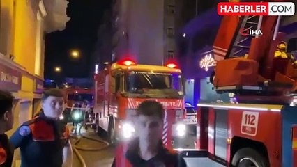 Beyoğlu'nda 9 katlı otelin bodrum katında korkutan yangın