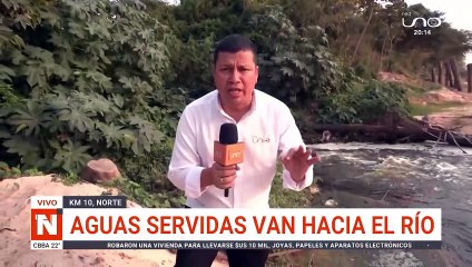 aguas servidas van hacia el rio