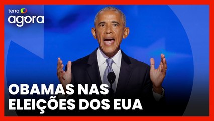 Obama discursa em apoio a Kamala Harris e provoca Trump