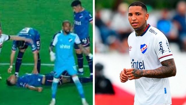 Juan Izquierdo, exjugador de San Luis se desploma en la Copa Libertadores 2024 y esto dice uno de sus rivales