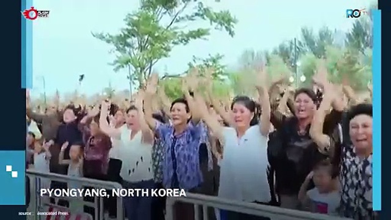 Pemimpin Korea Utara Kim Jong Un Mengunjungi Korban Banjir