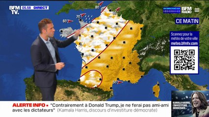 Une journée ensoleillée mais un ciel nuageux dans le sud-ouest, des températures qui remontent légèrement