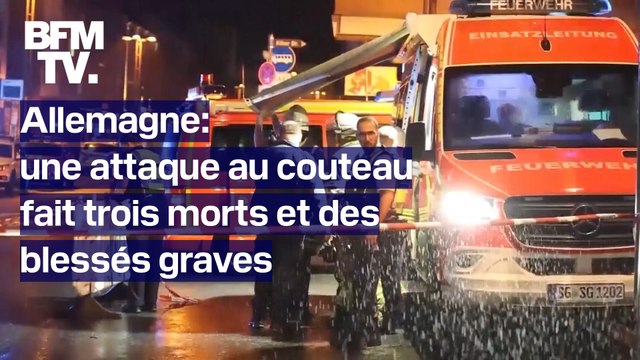Allemagne: une attaque au couteau fait trois morts et plusieurs blessés graves