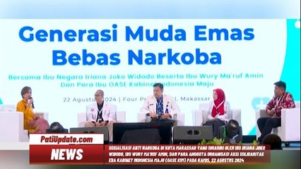 IBU IRIANA DAN ANGGOTA OASE KIM HADIRI SOSIALISASI ANTI NARKOBA DI KOTA MAKASSAR, INGATKAN GENERASI MUDA TENTANG BAHAYA NARKOBA