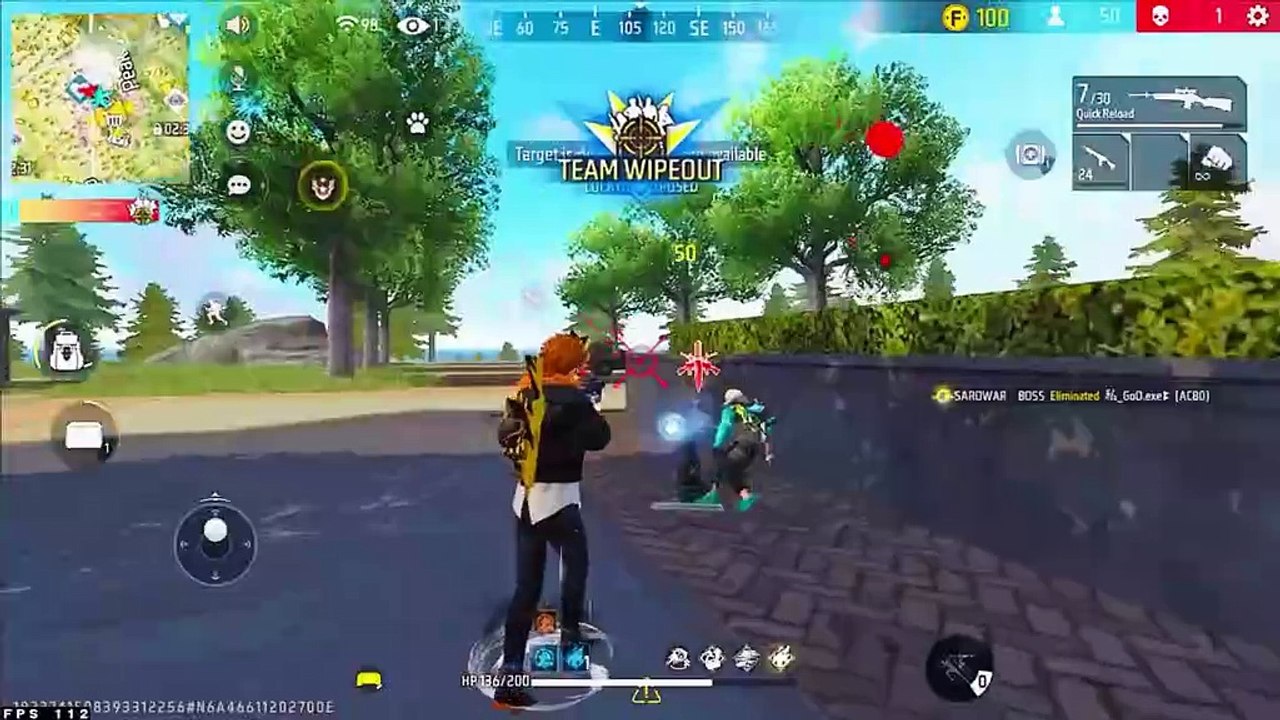 1 MAN vs 4 SQUAD in Free Fire  Gameplay!(dragono)a