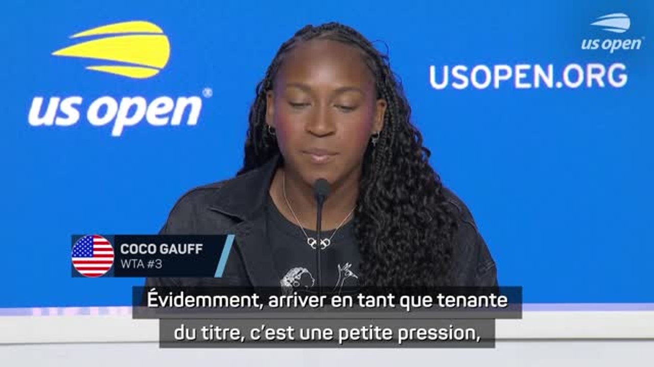 US Open - Gauff : “Une petite pression mais aussi un privilège d’être tenante du titre”