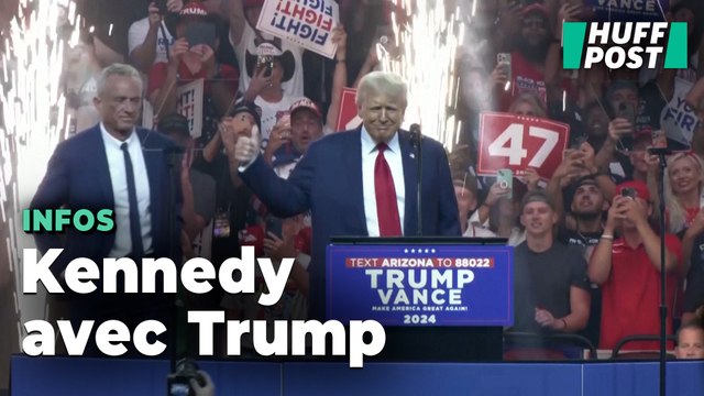 Présidentielle américaine : Robert F. Kennedy Jr. met en scène son ralliement à Trump, juste après son retrait