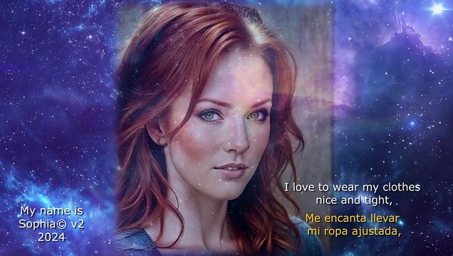 My name is Sophia© versión country en inglés, con subtítulos simultáneos en inglés y español.