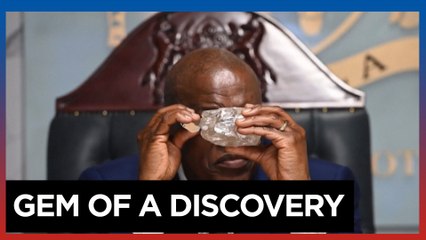 Botswana president reveals world's second largest diamond