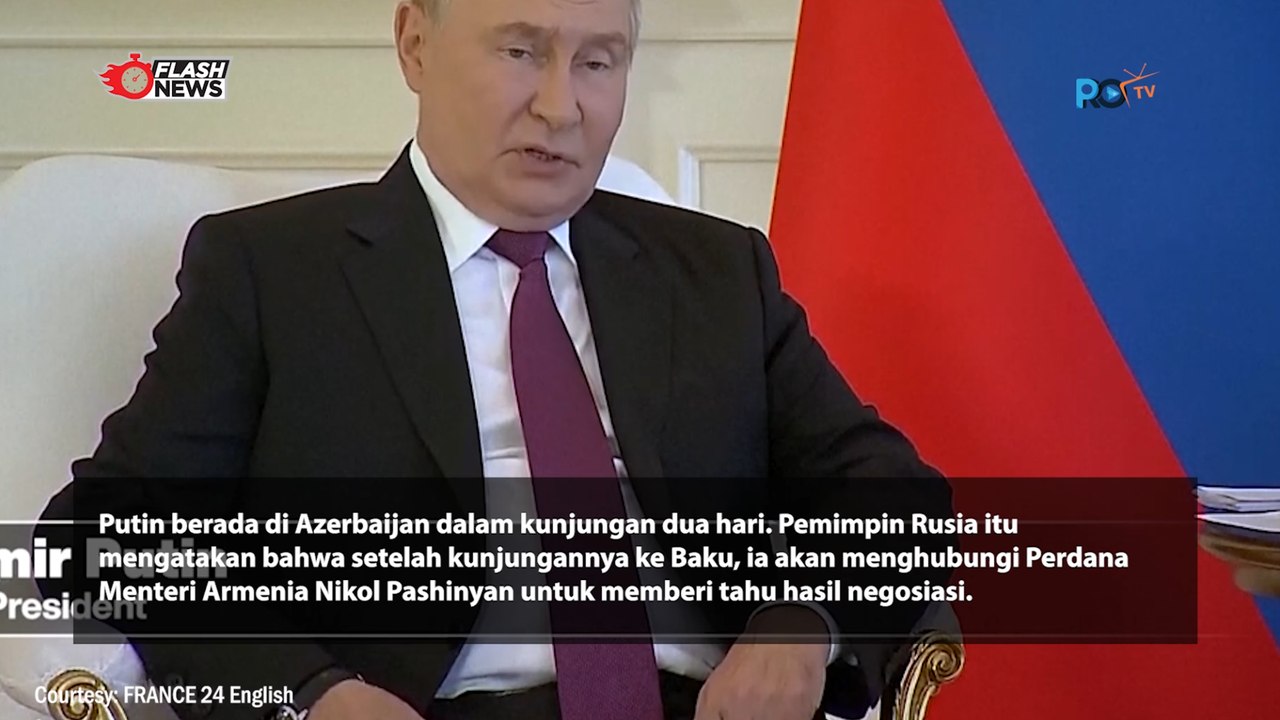 Putin Tawarkan Mediasi Azerbaijan-Armenia Saat Kunjungan Ke Baku
